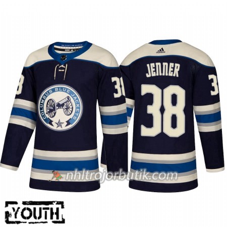 Barn Ishockey Columbus Blue Jackets Tröja Boone Jenner 38 Alternate Adidas 2018-19 Authentic